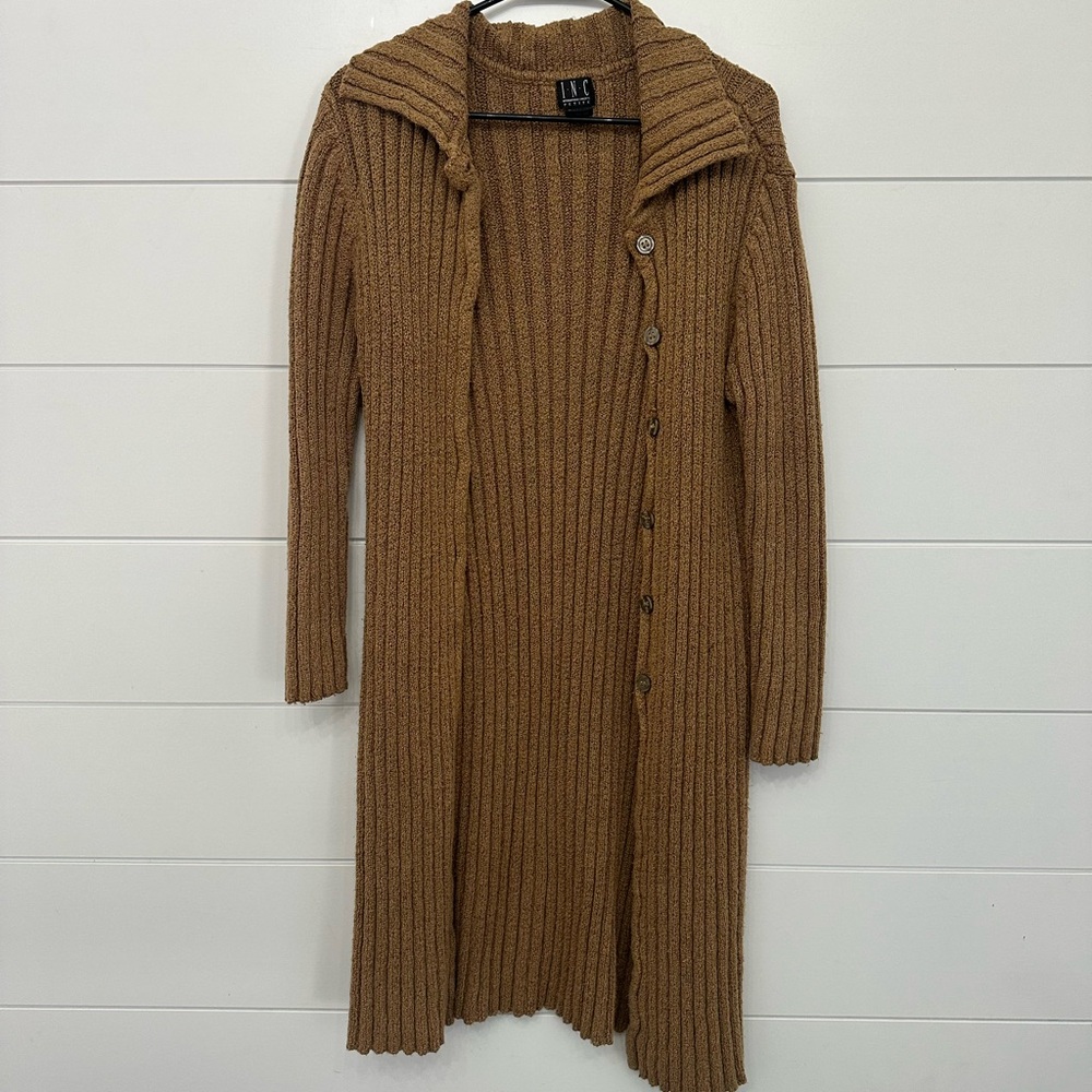 INC Brown Knit Cardigan